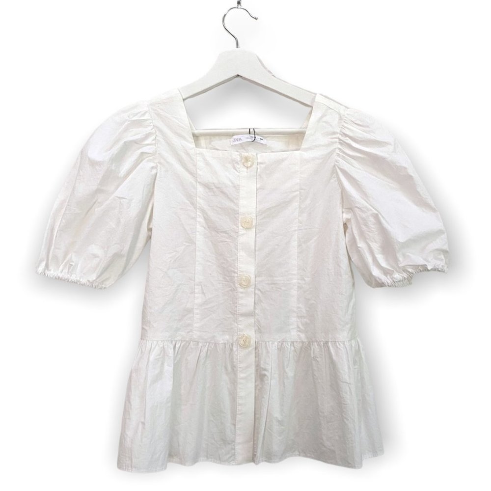 Zara Kids Puff Sleeve Top Size 13-14